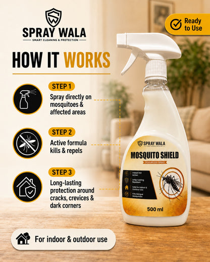 Mosquito Shield Spray 500ml – Long-Lasting Protection Formula | SPRAYWALA