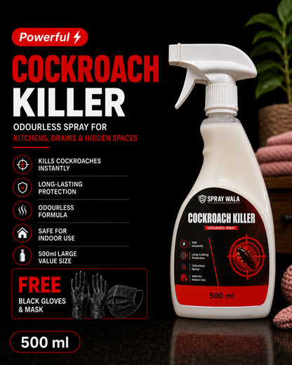 Cockroach Killer Spray 500ml – Fast-Acting Formula | SPRAYWALA