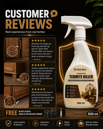 Woodshield Termite Killer Spray 500ml – Powerful Protection Formula | SPRAYWALA