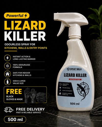 Home Guard Bundle – Pack of 3 x 500ml | Lizard, Mosquito & Cockroach Killer | SPRAYWALA