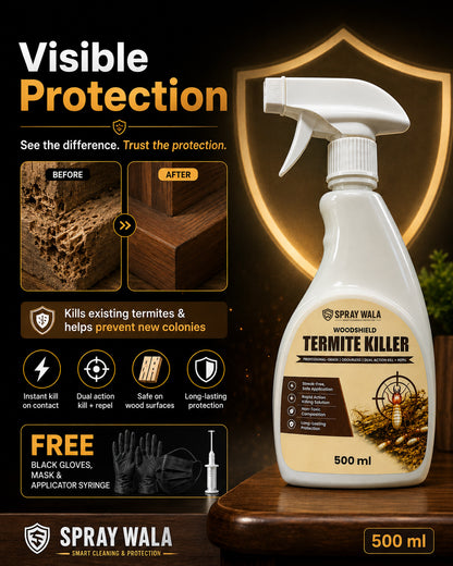 Woodshield Termite Killer Spray 500ml – Powerful Protection Formula | SPRAYWALA