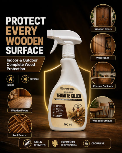 Woodshield Termite Killer Spray 500ml – Powerful Protection Formula | SPRAYWALA