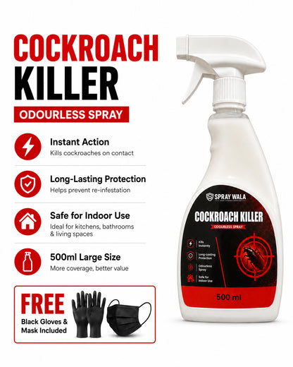 Cockroach Killer Spray 500ml – Fast-Acting Formula | SPRAYWALA