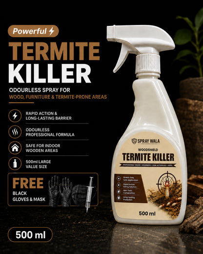 Woodshield Termite Killer Spray 500ml – Powerful Protection Formula | SPRAYWALA