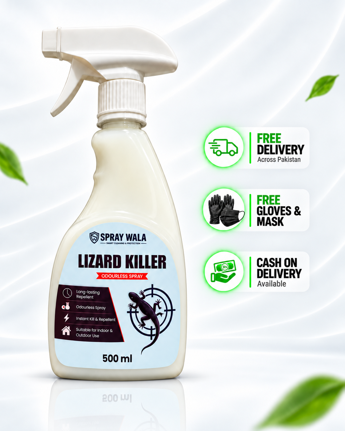 SPRAYWALA Lizard Killer Spray 500ml - Free Delivery, Cash on Delivery Pakistan