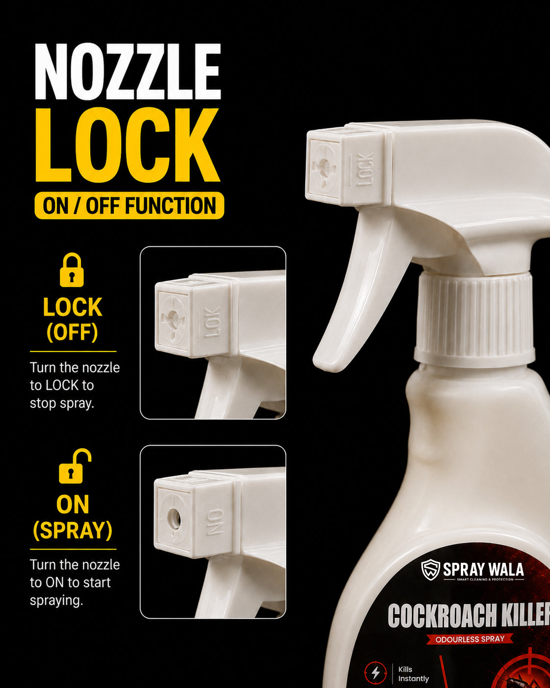Cockroach Killer Spray 500ml – Fast-Acting Formula | SPRAYWALA