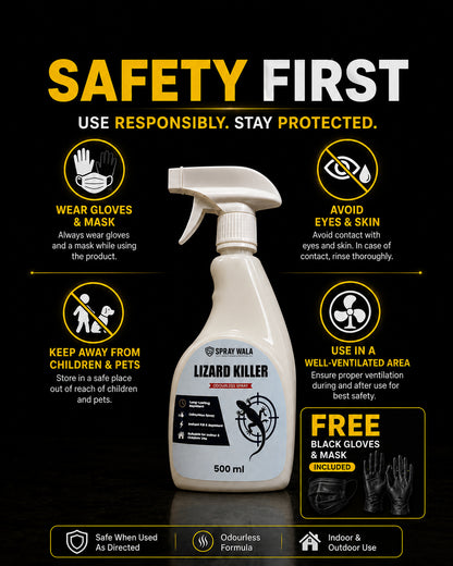 Lizard Killer Spray 500ml – Odorless, Fast-Acting Formula | SPRAYWALA