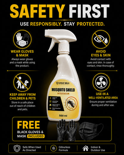 Mosquito Shield Spray 500ml – Long-Lasting Protection Formula | SPRAYWALA