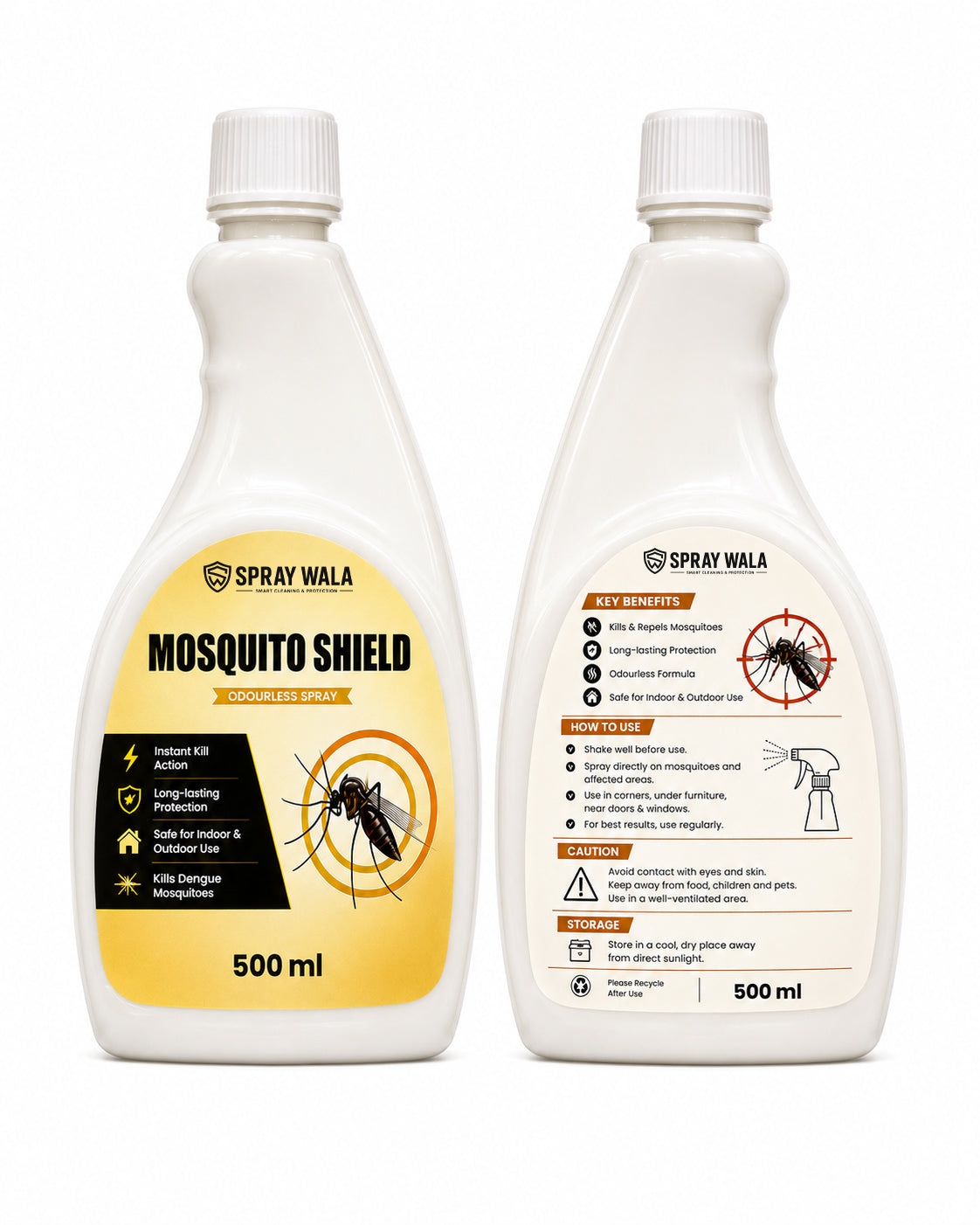 Mosquito Shield Spray 500ml – Long-Lasting Protection Formula | SPRAYWALA