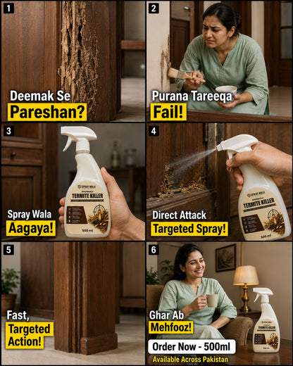 Woodshield Termite Killer Spray 500ml – Powerful Protection Formula | SPRAYWALA