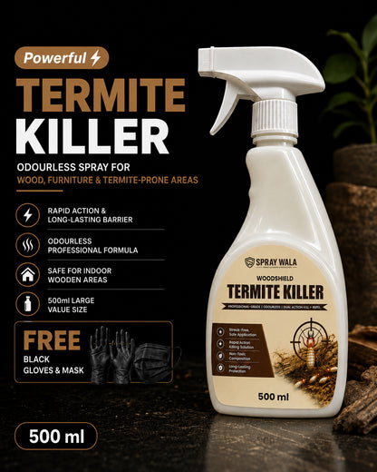 Woodshield Termite Killer Spray 500ml – Powerful Protection Formula | SPRAYWALA
